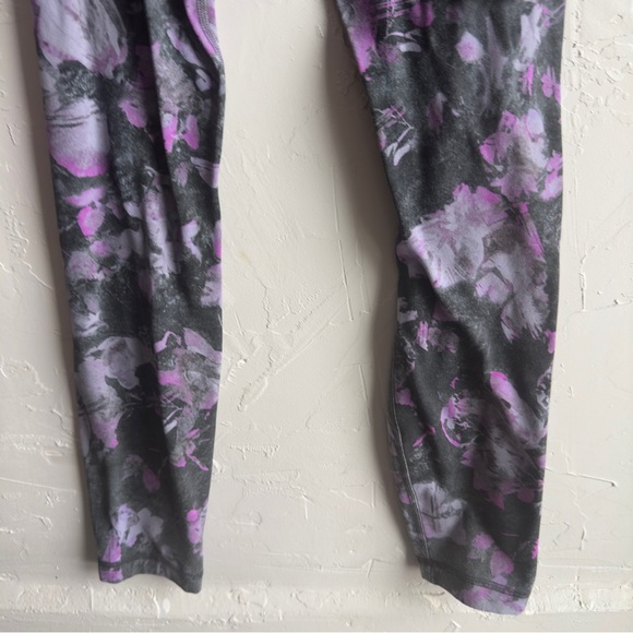 Lululemon Align Pant II 25” Inseam Floral Shift Multi Purple and Grey Size 2 - Picture 6 of 13